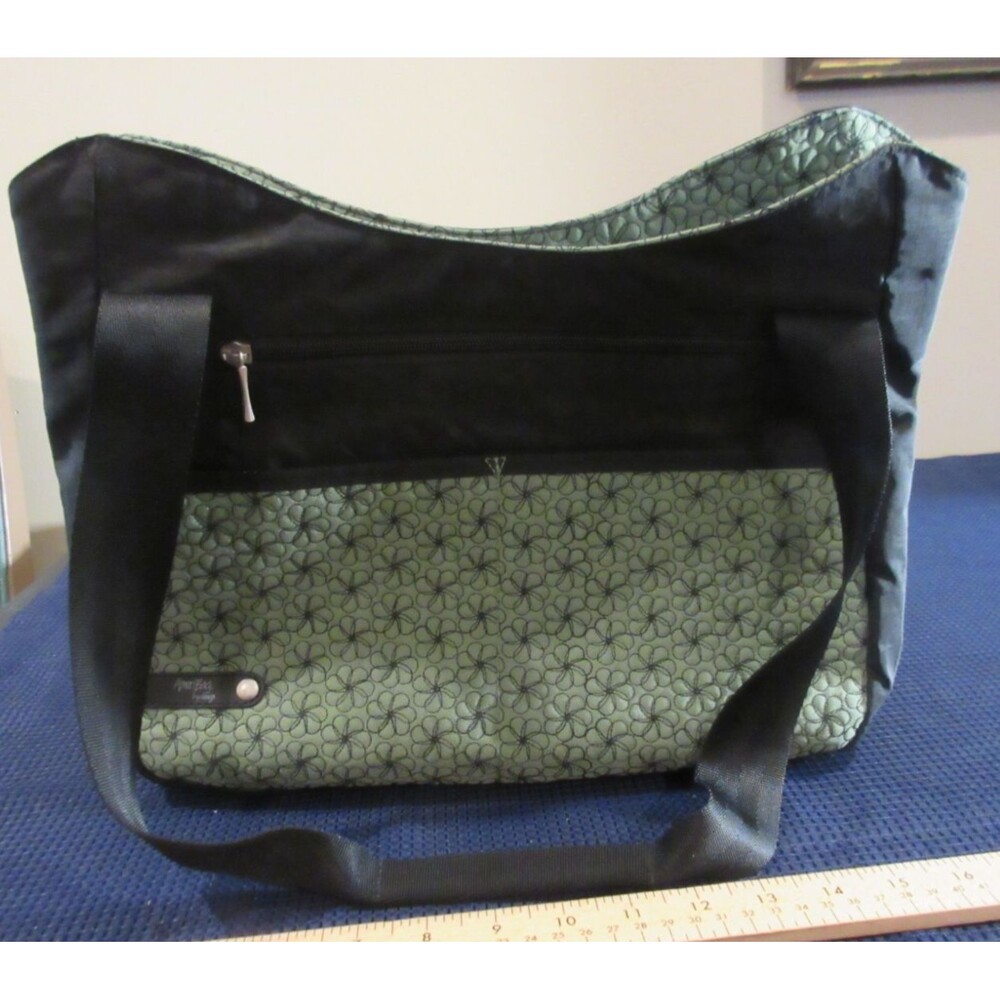 Ameri Bag Jazzmin Computer Tote Women's Green Flo… - image 4